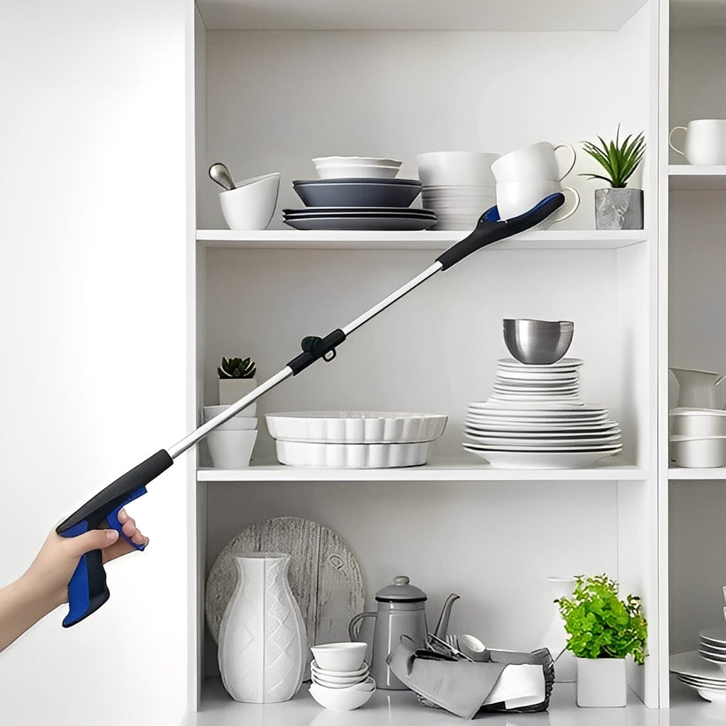 Long Reach Pickup Tool with Rotating Head