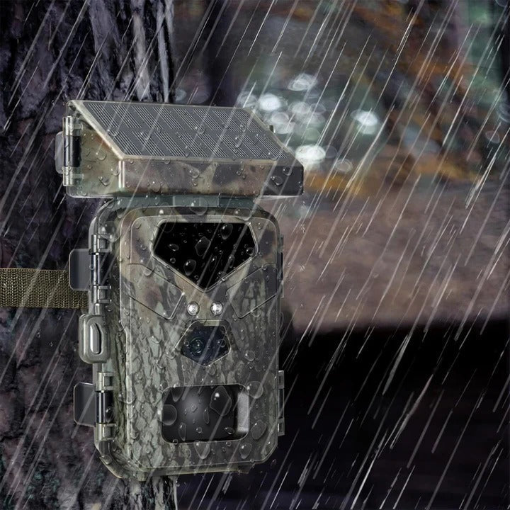 Trail Camera with Solar Charging, 20MP Photos and IR Night Mode