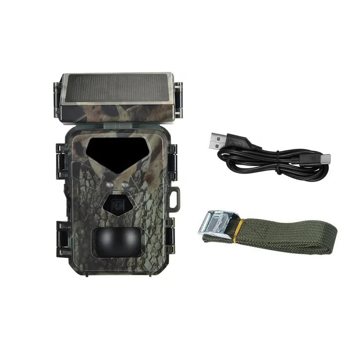 Trail Camera with Solar Charging, 20MP Photos and IR Night Mode