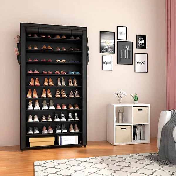 Vertical Shoe Rack Organizer for Entryway and Closet Storage