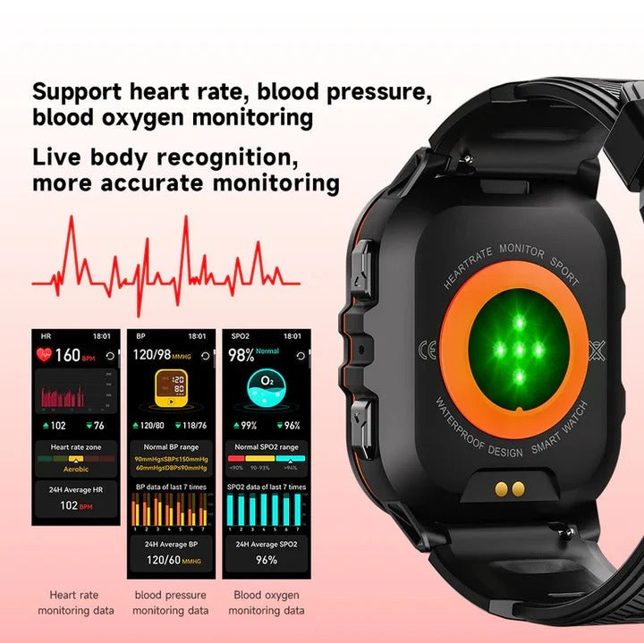 Sports Watch with Bluetooth 5.0 Connectivity