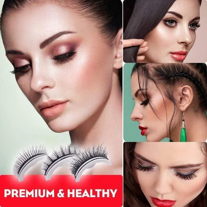 Self Adhesive Eyelashes with Washable and Reusable Design