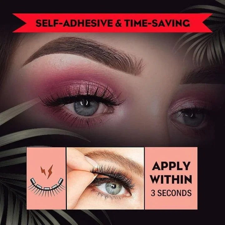 Self Adhesive Eyelashes with Washable and Reusable Design