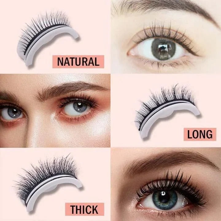 Self Adhesive Eyelashes with Washable and Reusable Design