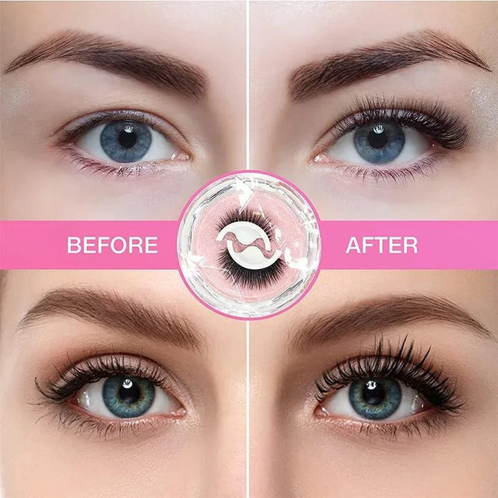 Self Adhesive Eyelashes with Washable and Reusable Design
