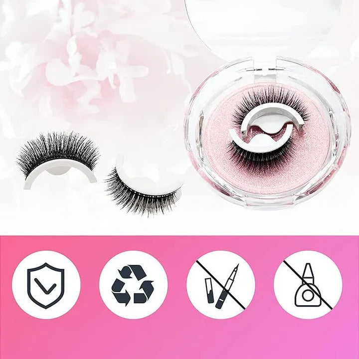 Self Adhesive Eyelashes with Washable and Reusable Design