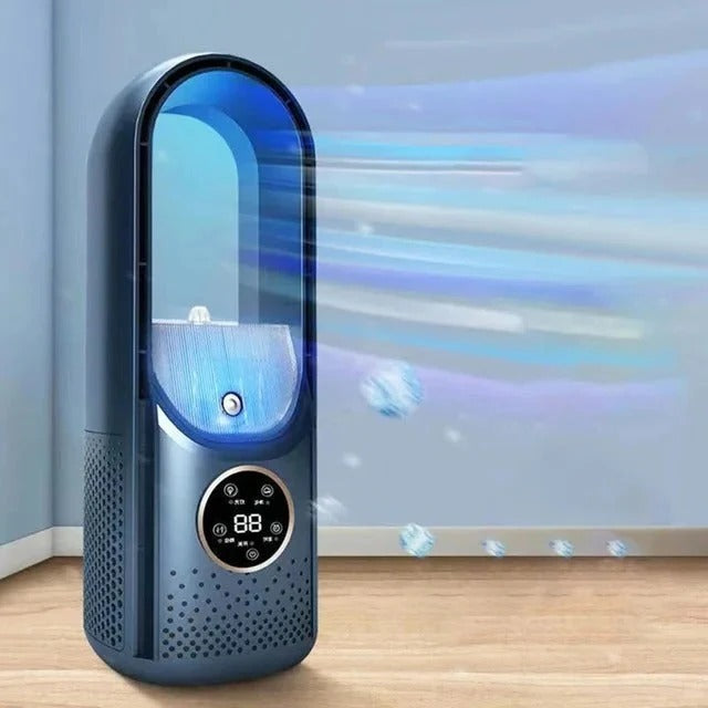 Portable Bladeless Fan with USB Power and 100ml Water Tank