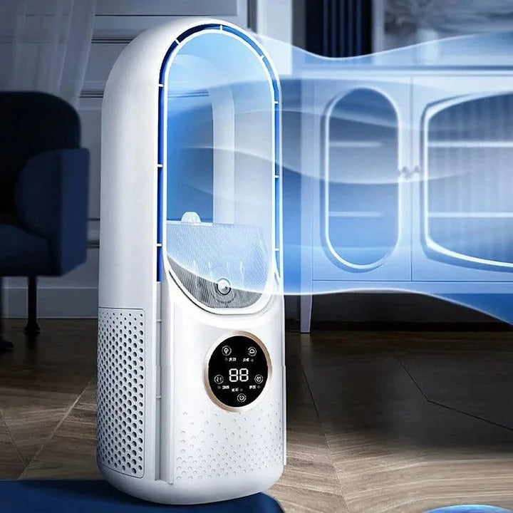 Portable Bladeless Fan with USB Power and 100ml Water Tank