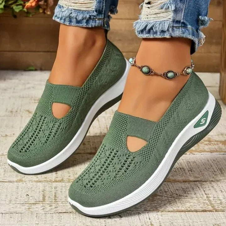 Women’s Mesh Sneakers with Slip On Design