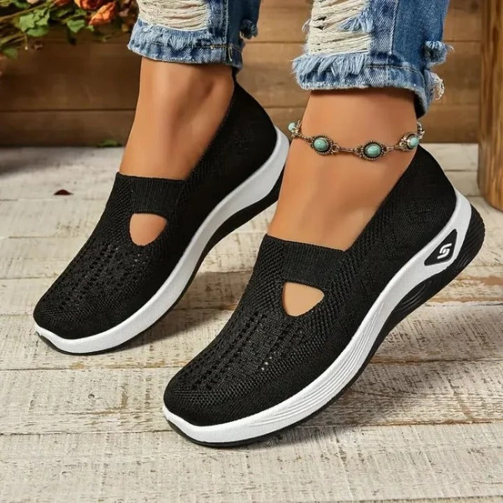 Women’s Mesh Sneakers with Slip On Design