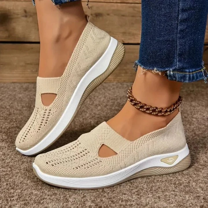 Women’s Mesh Sneakers with Slip On Design