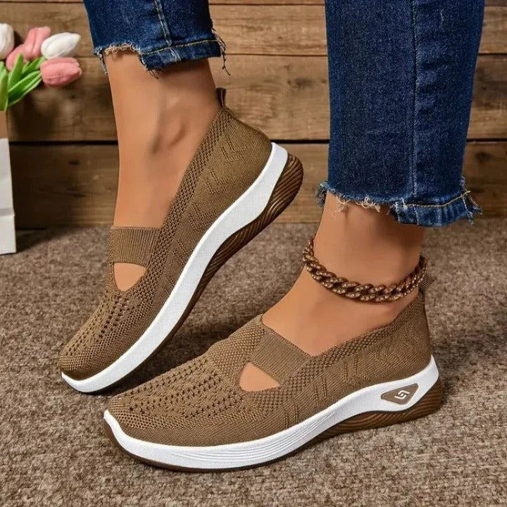 Women’s Mesh Sneakers with Slip On Design