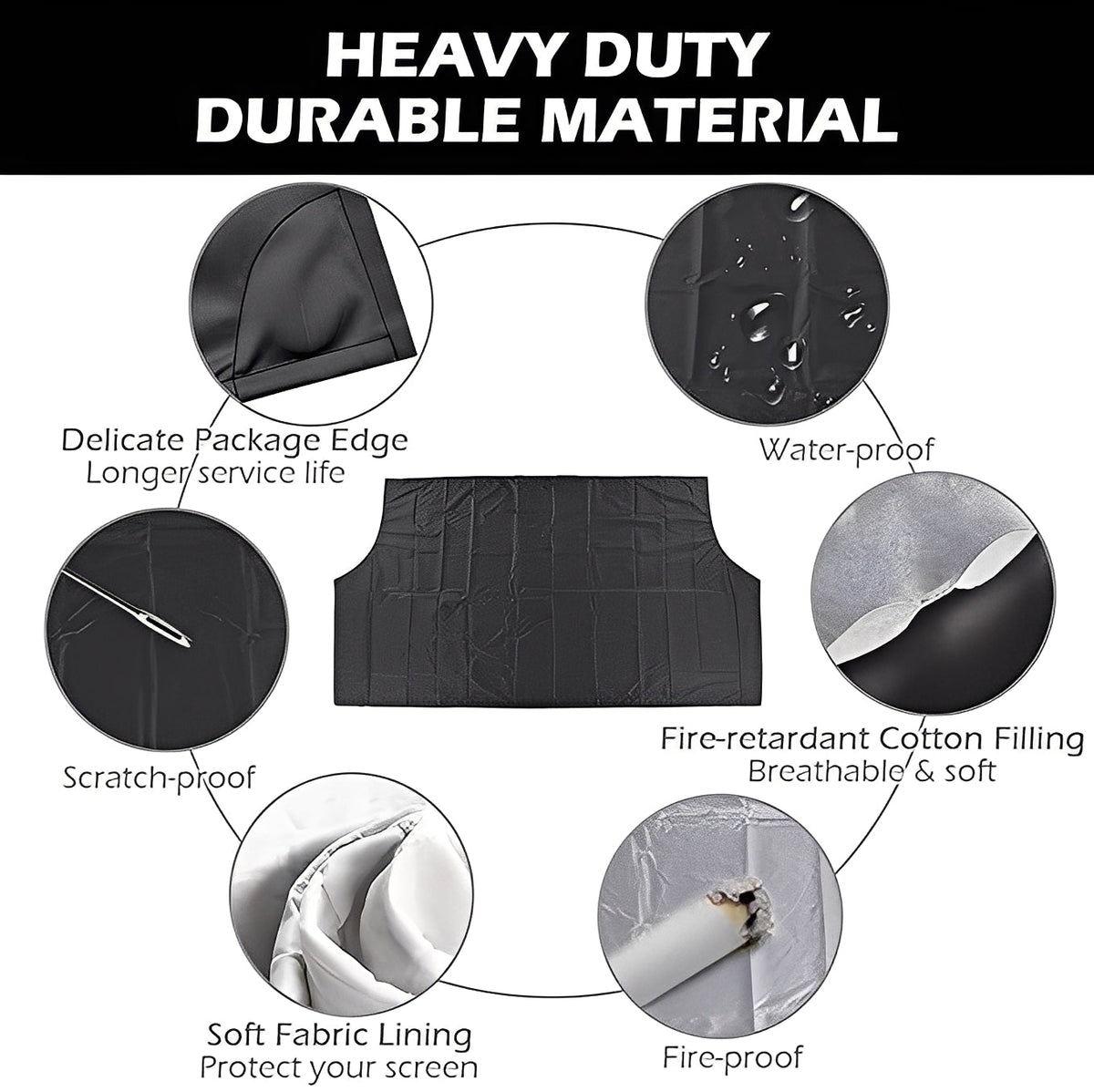 Magnetic Windshield Cover with Storage Pouch