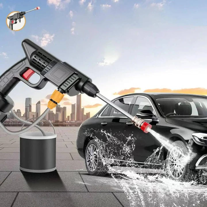 Cordless Water Spray Device with Battery and Dual Spray Modes
