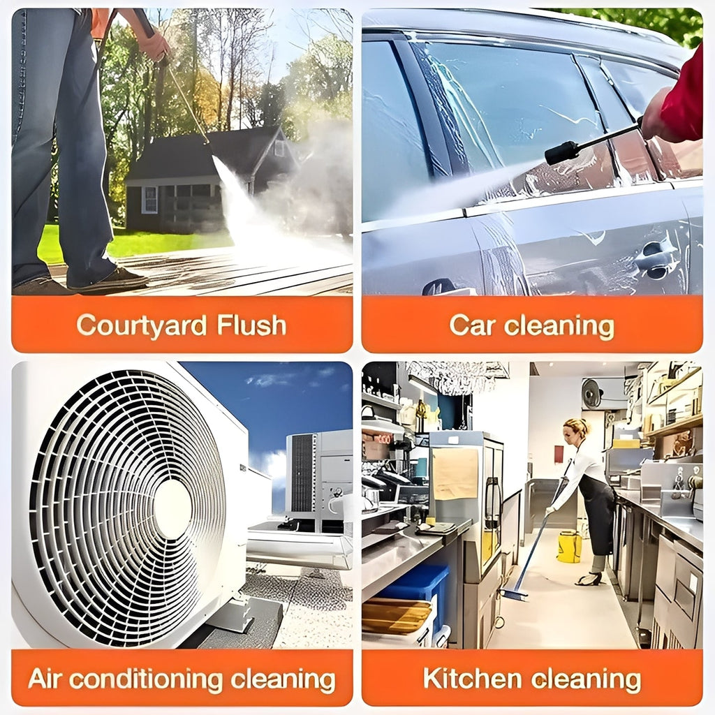 Cordless Water Spray Device with Battery and Dual Spray Modes