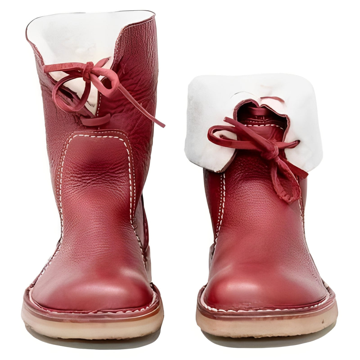 Mens Wool Lined Leather Boots for Outdoor Wear