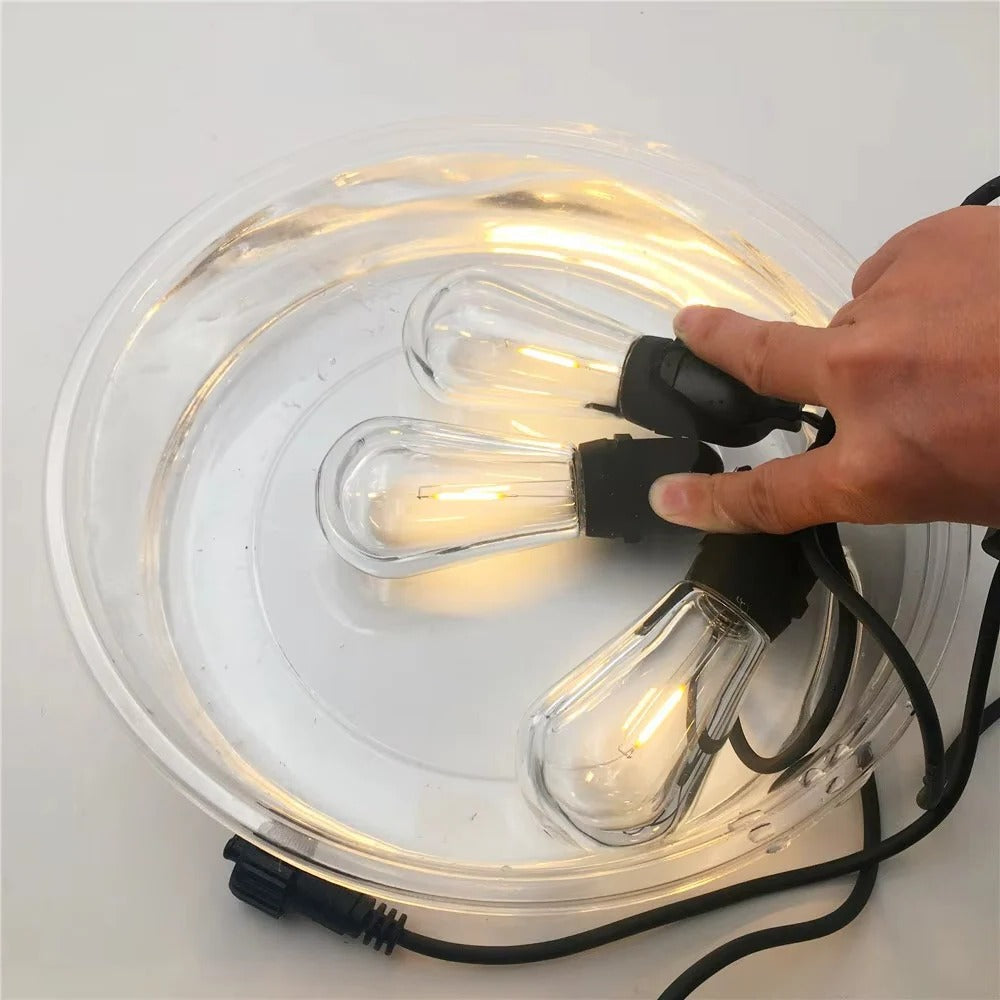Outdoor LED String Lights with Edison Style Bulbs