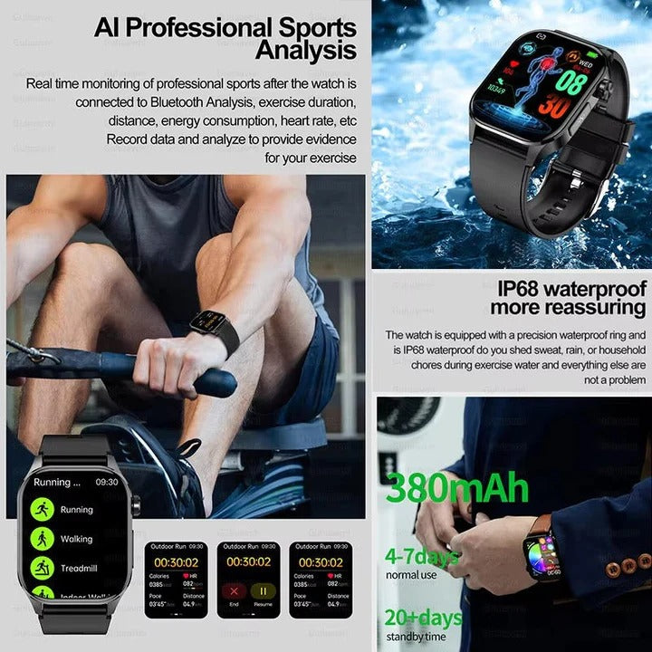 Smartwatch with AMOLED Display, Bluetooth Calling and Activity Tracking