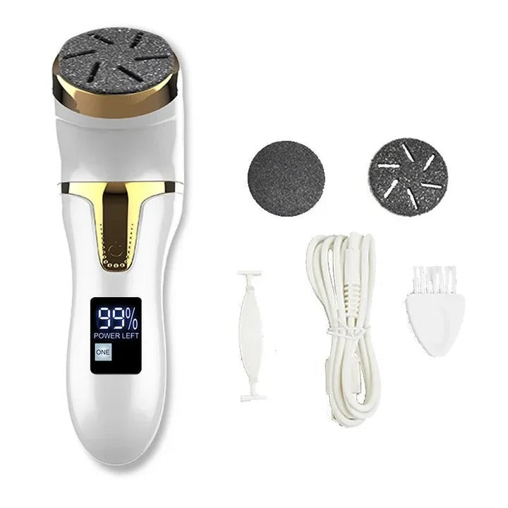 Rechargeable Electric Foot File with Rotating Roller Head