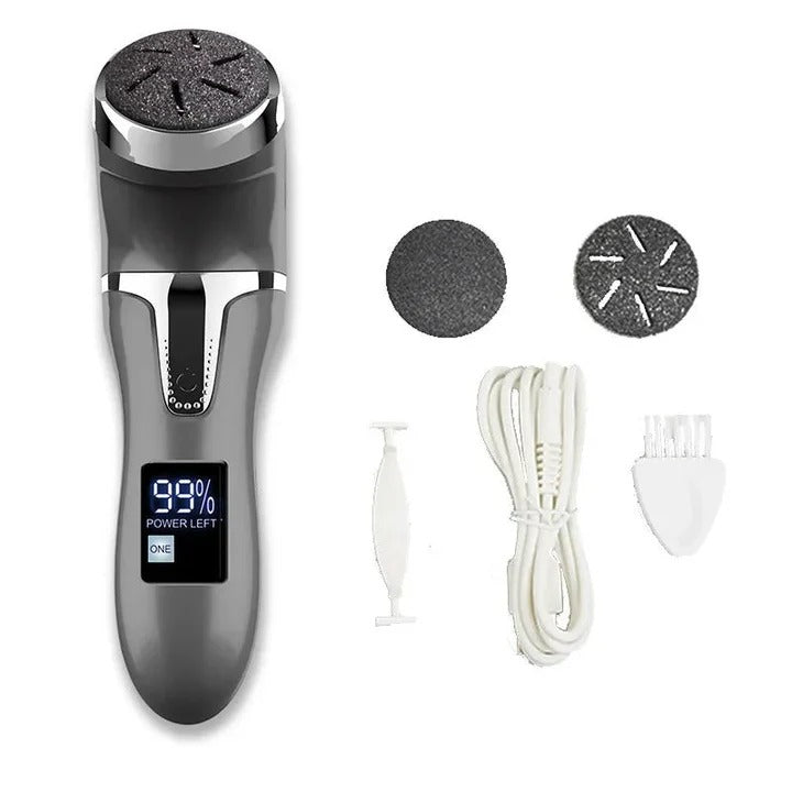 Rechargeable Electric Foot File with Rotating Roller Head