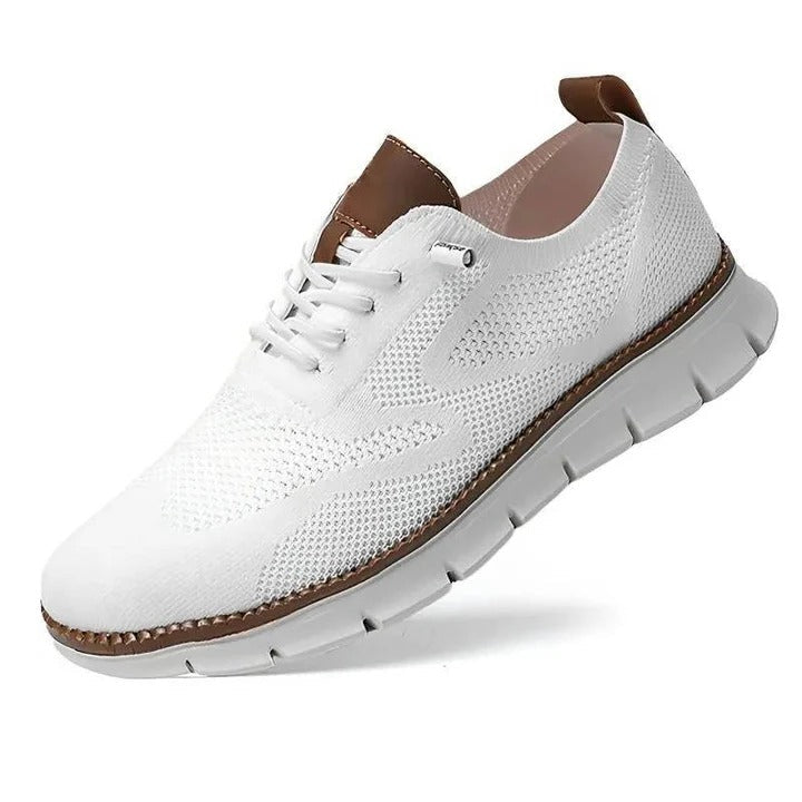 Urban Casual Walking Shoes with Wide Toe Box and Knit Upper