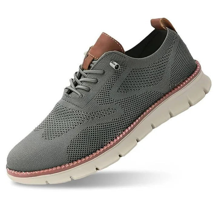 Urban Casual Walking Shoes with Wide Toe Box and Knit Upper