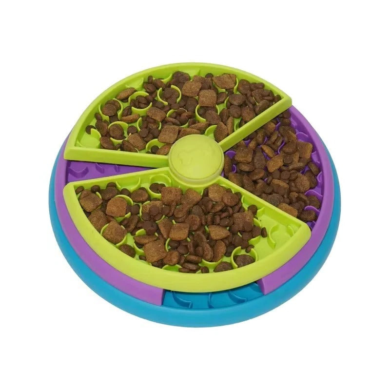 Pet Slow Feeder Bowl with Puzzle Style Design