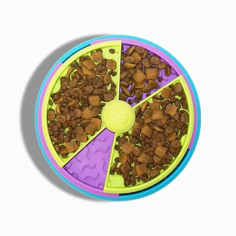Pet Slow Feeder Bowl with Puzzle Style Design