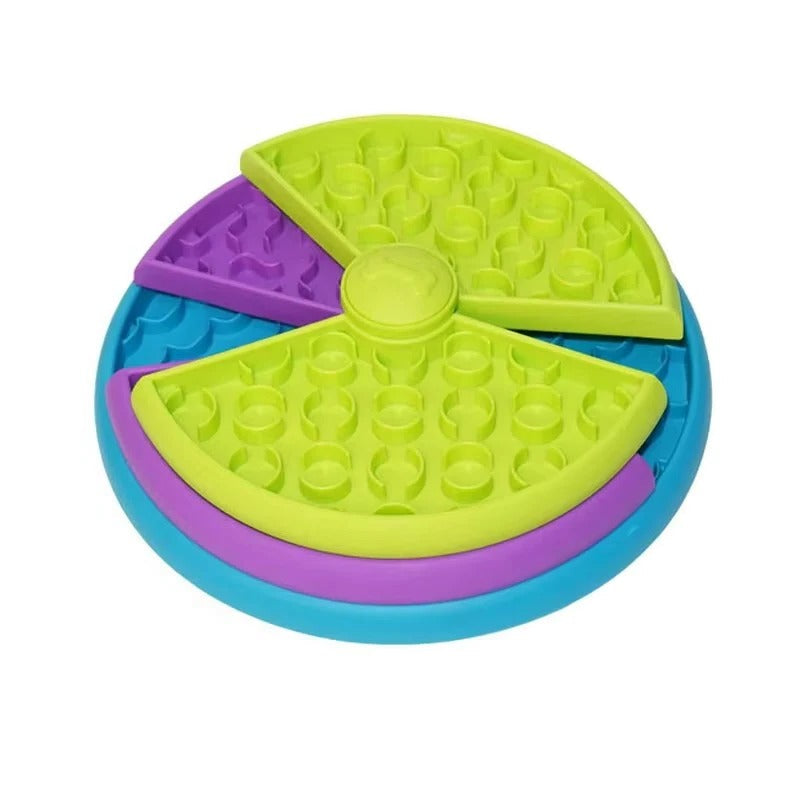 Pet Slow Feeder Bowl with Puzzle Style Design
