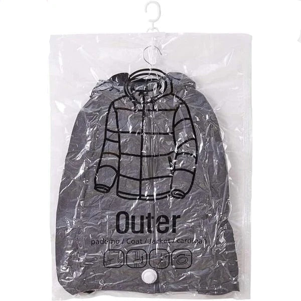 Hanging Vacuum Storage Bags for Closet Organization, Set of 4