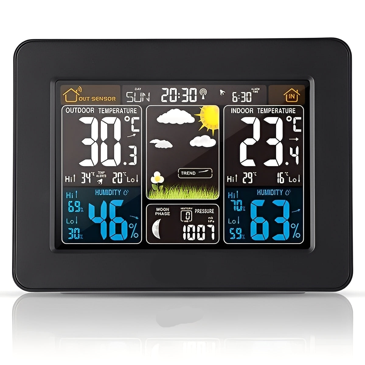Wireless Temperature and Humidity Monitor for Indoor and Outdoor Use