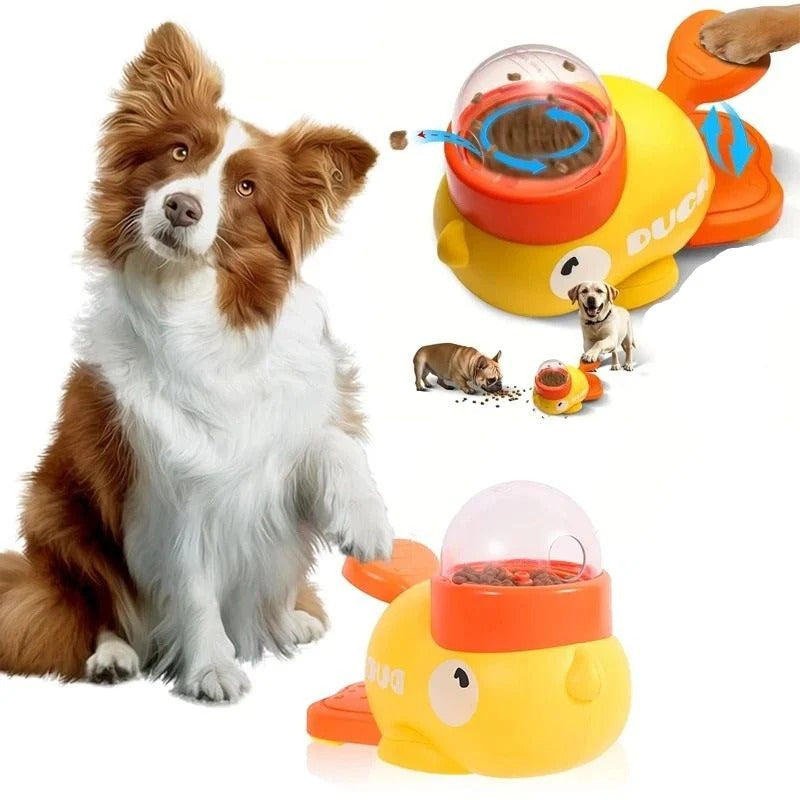 Duck Shaped Pet Puzzle Feeder for Dogs