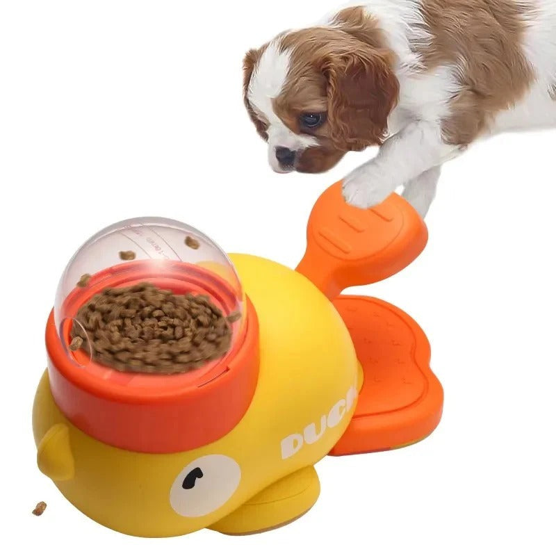 Duck Shaped Pet Puzzle Feeder for Dogs