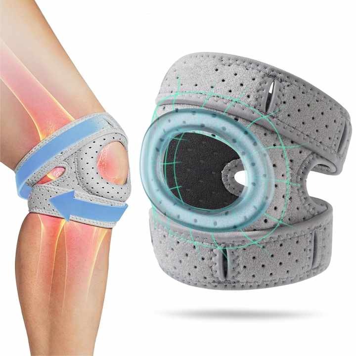 Knee Support Brace with Adjustable Straps for Running and Workout