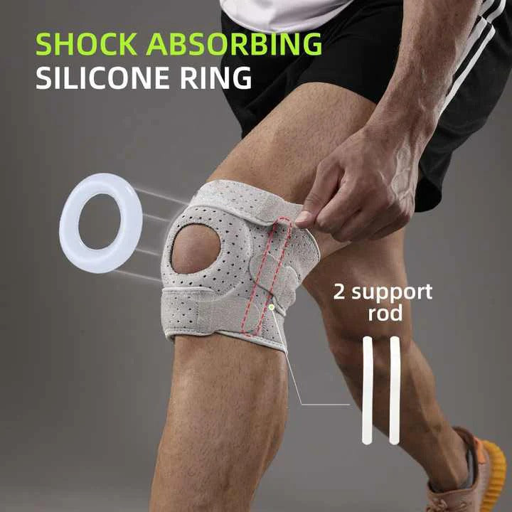 Knee Support Brace with Adjustable Straps for Running and Workout