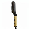 Portable Mini Beard Straightening Brush with Ceramic Heating Technology