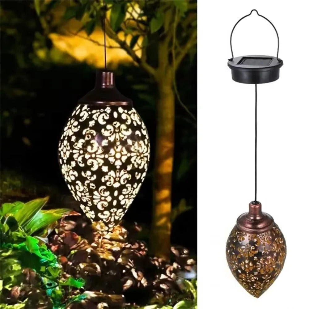 Solar Powered Water Drop Light for Garden Decoration and Environment