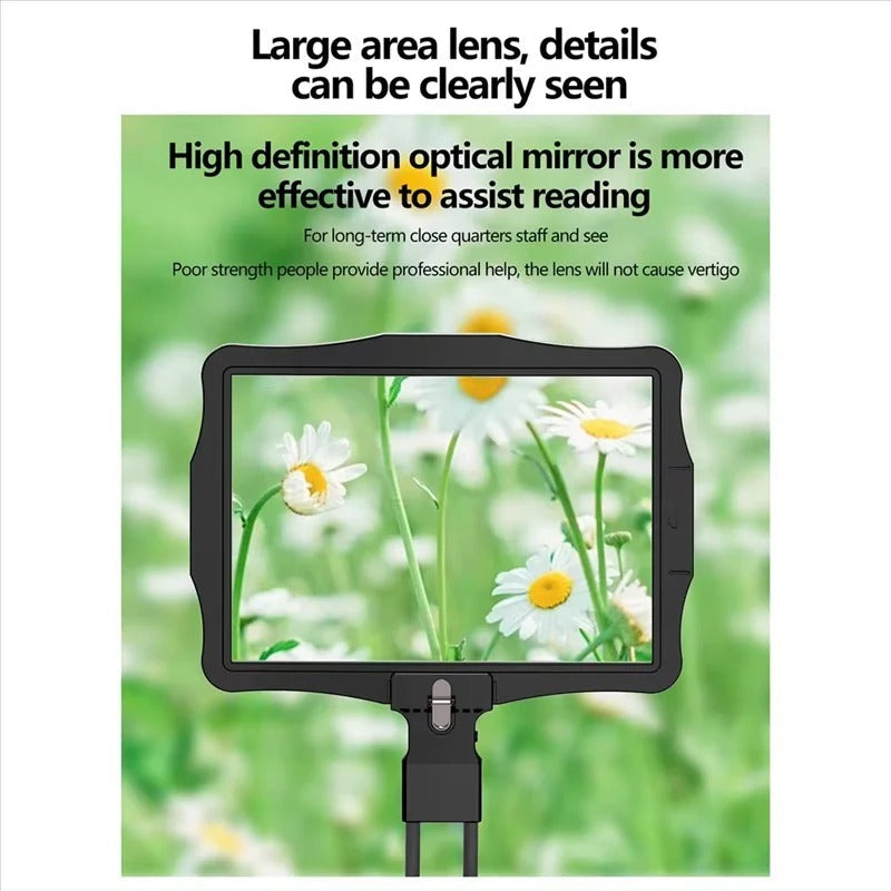 Adjustable Hands Free Magnifying Glass with LED Lighting and 5X Zoom