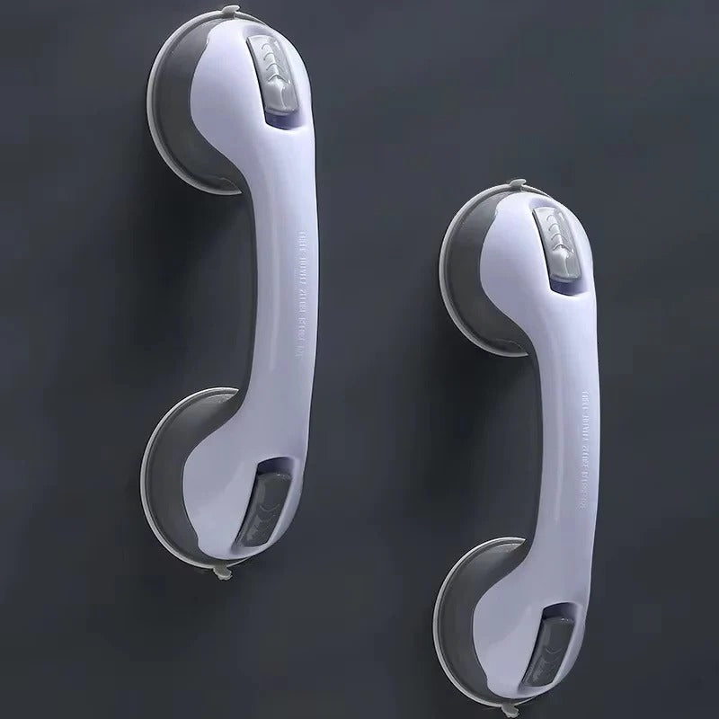 Removable Bathroom Handle with Locking Suction Cups