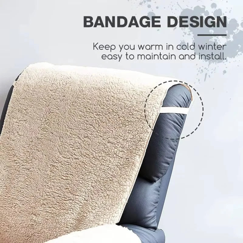 Plush Fleece Recliner and Armchair Cover with Textured Backing