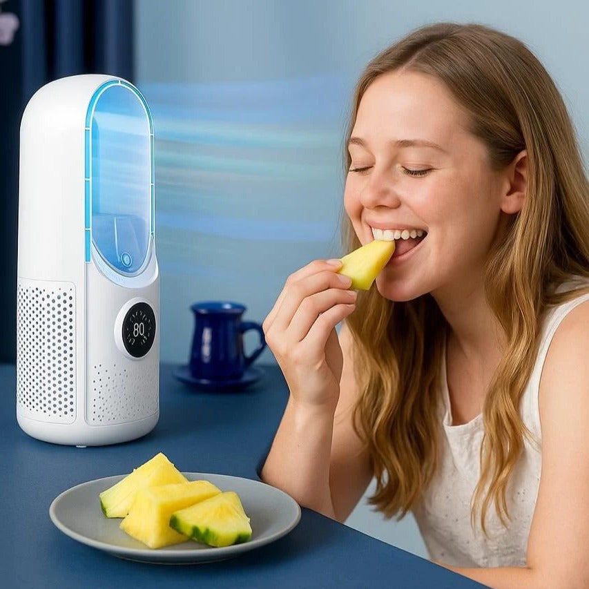 Mini USB Bladeless Fan for Desk and Bedside Air Circulation