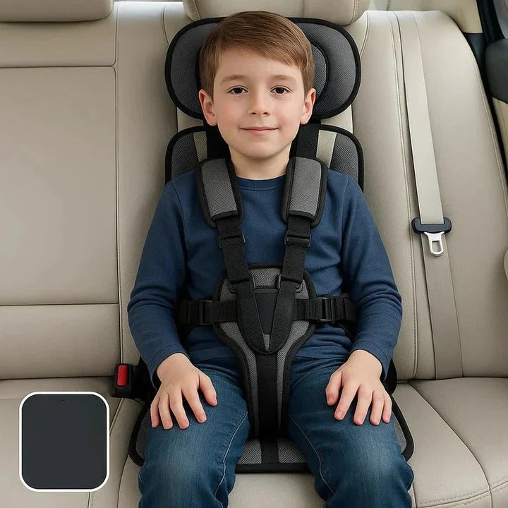 Portable Child Travel Seat and Safety Harness for Secure Vehicle Use