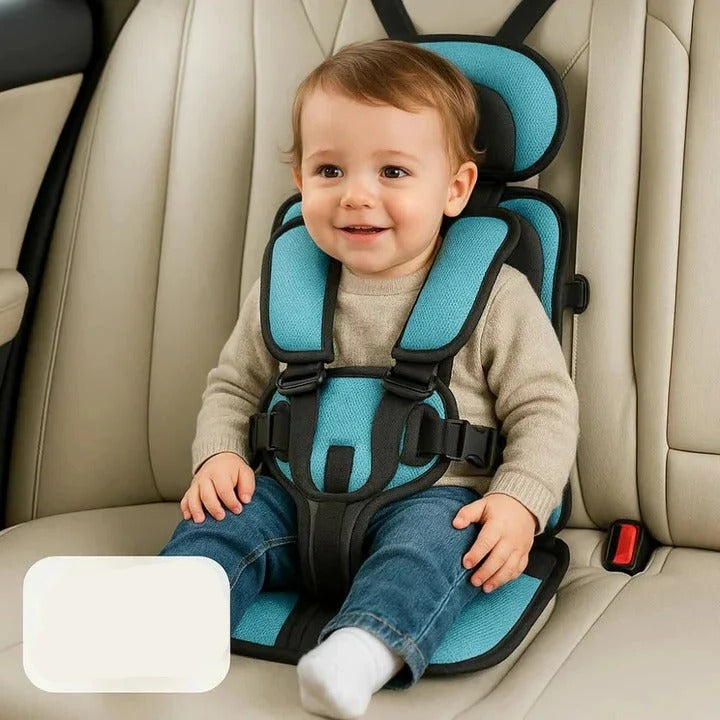 Portable Child Travel Seat and Safety Harness for Secure Vehicle Use