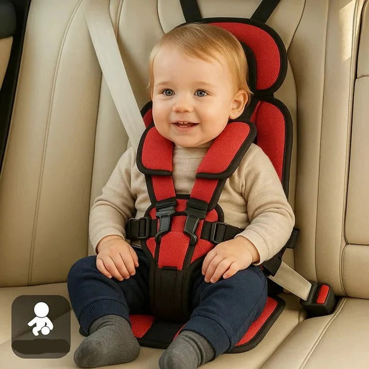 Portable Child Travel Seat and Safety Harness for Secure Vehicle Use
