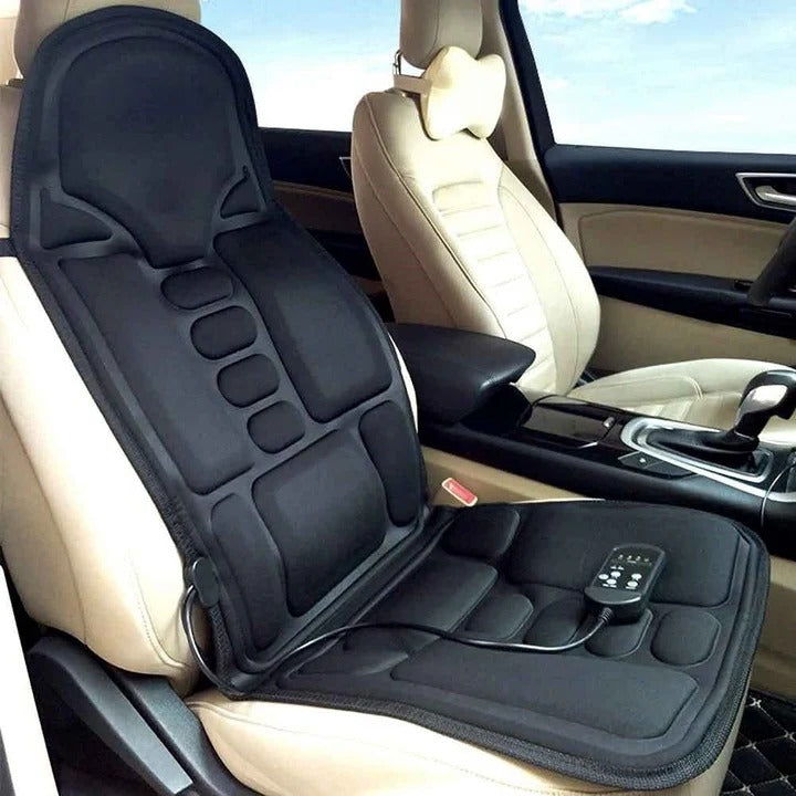 Portable Heated Massage Chair Pad with 8 Vibration Modes
