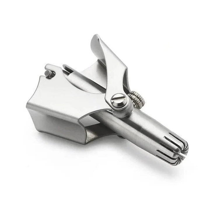 Manual Nose and Ear Hair Trimmer with Stainless Washable Head