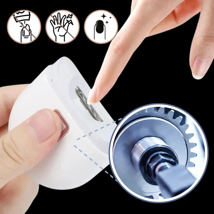 Rechargeable Electric Nail Trimmer with Built-In Light