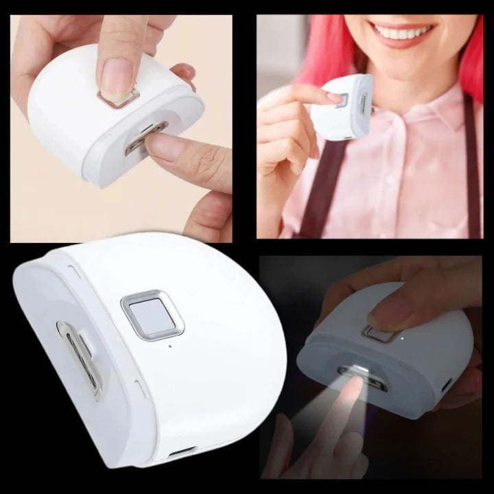 Rechargeable Electric Nail Trimmer with Built-In Light