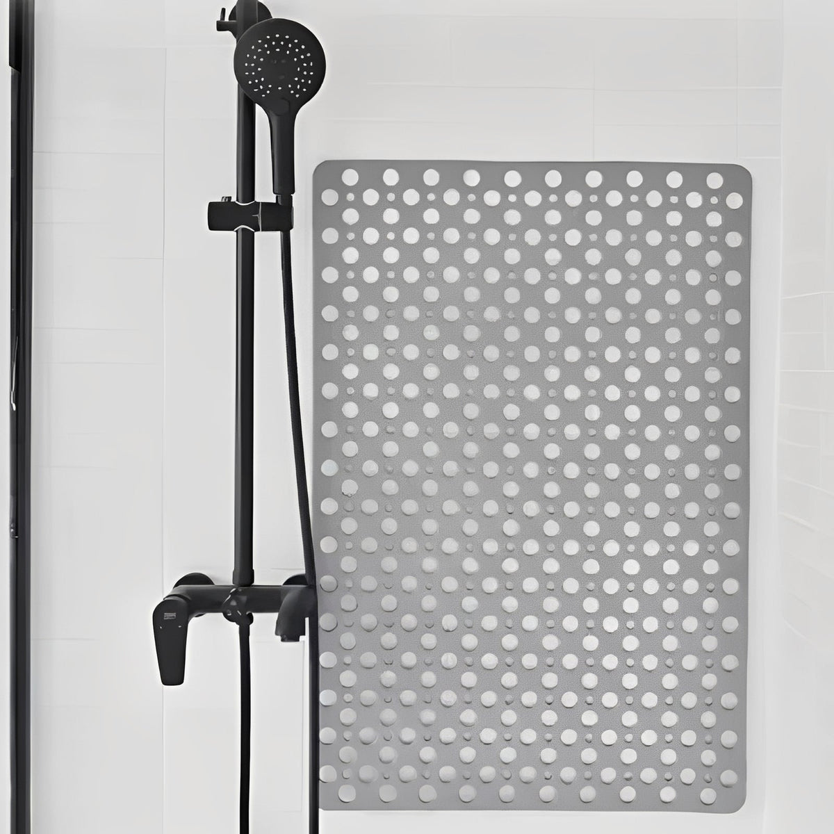 Shower Mat with Square Frame and Suction Cup Grid