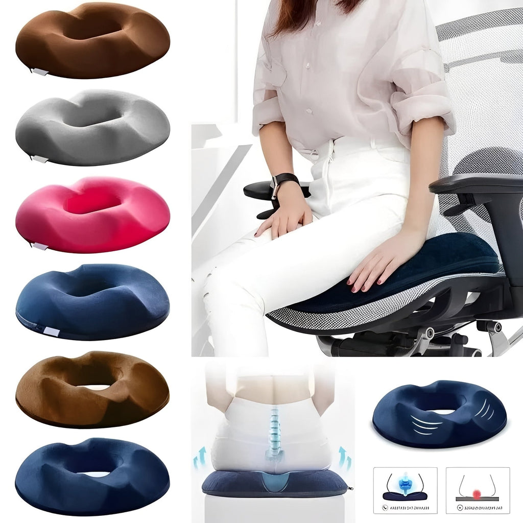 Portable Memory Foam Donut Shape Seat Cushion